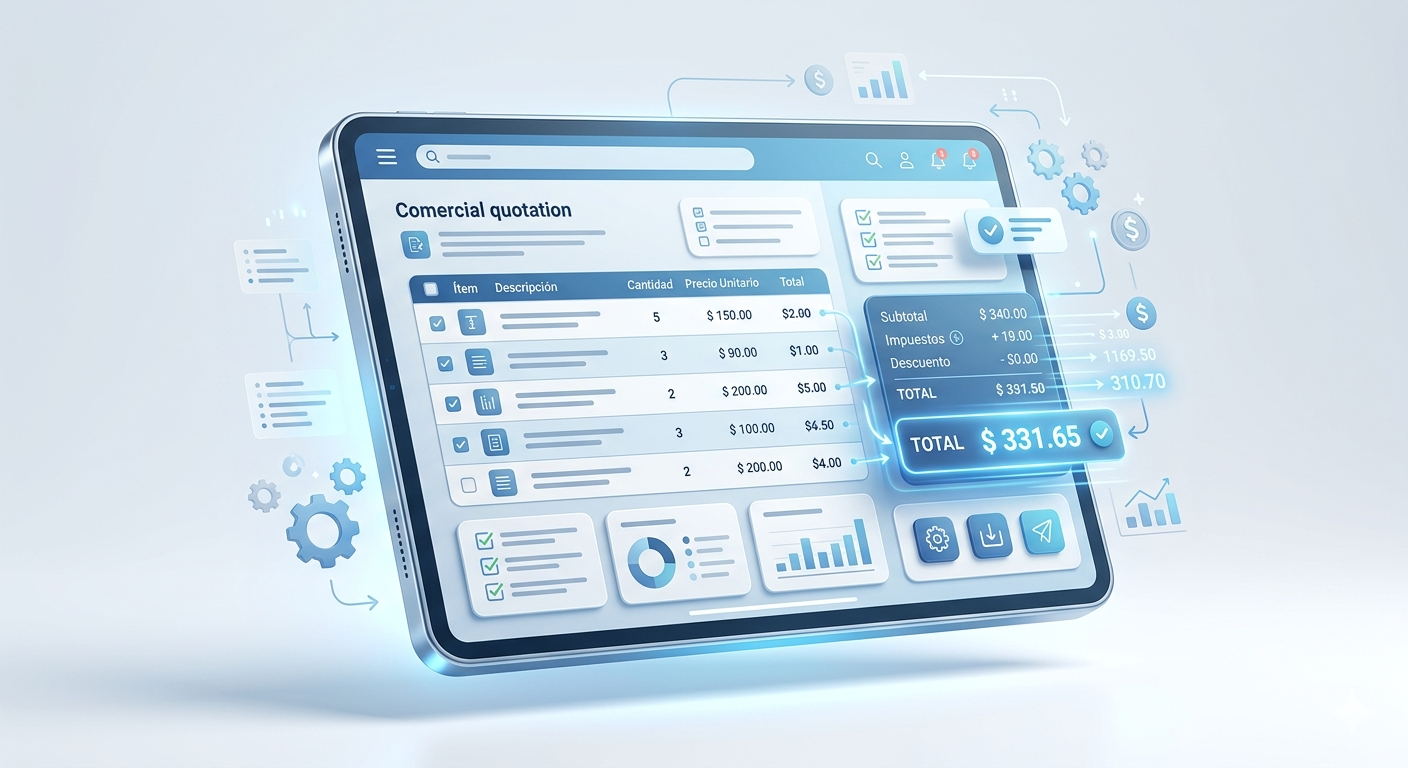 Presupuestador digital para cotizaciones automáticas